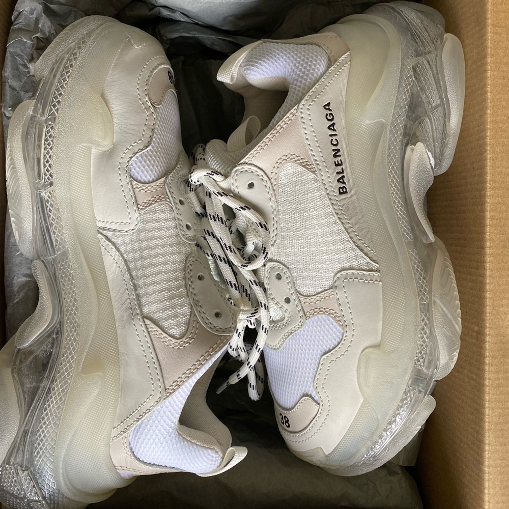 Balenciaga Triple S clear sole sneaker